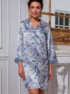 Шелковый халат женский Mia-Mia 5917 Mia-Amore белый XXL