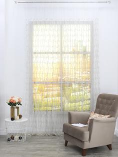 Штора Amore Mio Вышивка Classic 3,0x2,7 1 шт. Бежевый