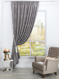 Штора Amore Mio Жаккард Classic 2,0x2,7 1 шт. Брусника