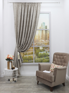 Штора Amore Mio Жаккард Classic 2,0x2,7 1 шт. Бежевый