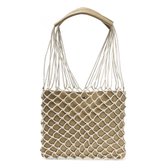 Пляжная сумка женская JANES STORY JS-8972-80 бежевая