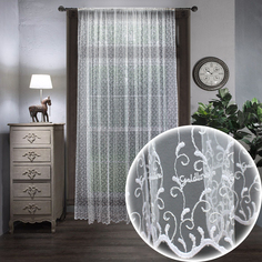 Штора Amore Mio Вышивка Classic 3,0x2,7 1 шт. Белый