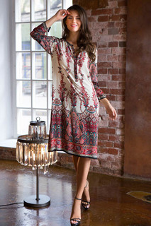 Домашнее платье женское Mia-Mia Shakira 16075 Red красное XL