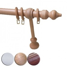 Карниз "Эконом" однорядный, темный орех, 140см, ЭСКАР, 190100