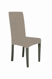 Чехлы на стулья без оборки Venera "Comb chair cover", цвет: коричневый, комплект 6 шт
