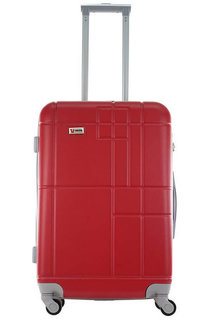 Чемодан Union Geometry, красный, 68 см, M Юнион