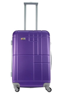 Чемодан Union Geometry, фиолетовый, 68 см, M Юнион