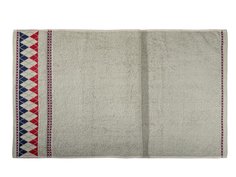 Полотенце махровое банное с узором Verona Octo, 90x50, светло-серый