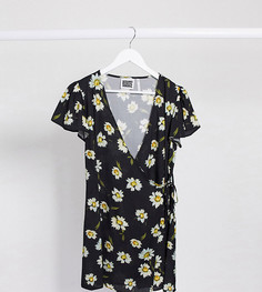 Платье мини с цветочным принтом и запахом Reclaimed Vintage inspired-Мульти
