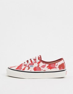 Красные кеды с камуфляжным принтом Vans Authentic 44 DX-Мульти