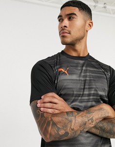 Черно-серая футболка Puma Football Training-Черный