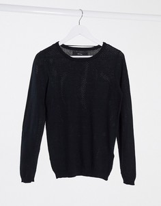 Черный джемпер с круглым вырезом Vero Moda