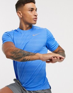 Синяя футболка Nike Running Miler-Синий