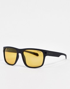Квадратные солнцезащитные очки Polaroid-Черный