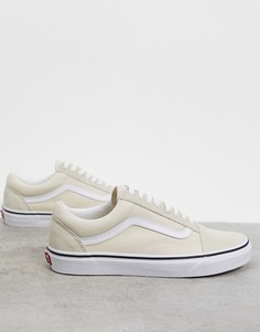Бежево-белые кеды Vans Old Skool-Белый