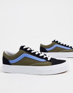 Кеды с голубыми вставками Vans Style 36-Мульти