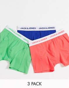Набор из 3 боксеров-брифов неоновой расцветки Jack & Jones-Мульти