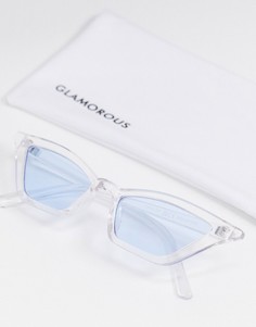 Прозрачные солнцезащитные очки "кошачий глаз" Glamorous-Очистить