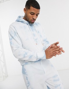 Худи от комплекта с принтом тай-дай Jack & Jones Originals-Синий