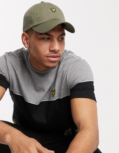 Бейсболка цвета хаки с логотипом Lyle & Scott-Зеленый