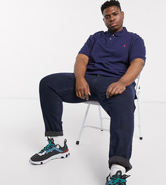 Темно-синее поло из ткани пике с логотипом Polo Ralph Lauren Big & Tall-Темно-синий