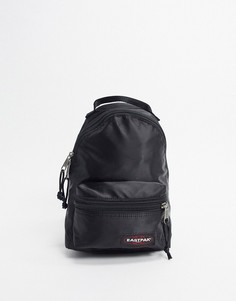 Черный атласный рюкзак Eastpak