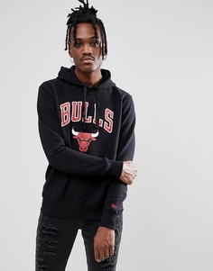 Черный худи с логотипом "Chicago Bulls" New Era NBA