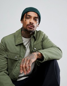 Зеленая шапка-бини ASOS-Зеленый