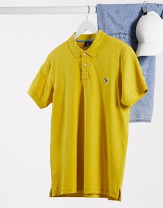 Желтое узкое поло с логотипом PS Paul Smith-Желтый