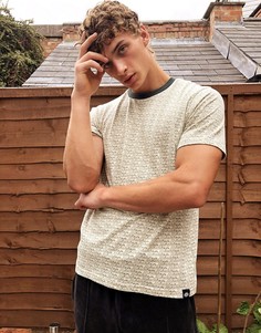 Серая футболка со сплошным принтом Dickies-Серый