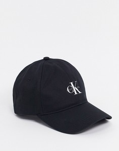 Черная бейсболка с логотипом Calvin Klein Jeans-Черный