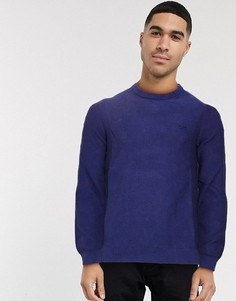 Джемпер с круглым вырезом BOSS Athleisure-Синий