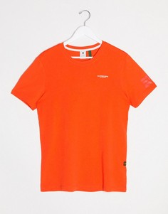Оранжевая футболка с логотипом G-Star-Оранжевый