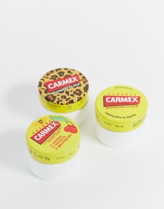 Три бальзама для губ в баночке Carmex-Бесцветный