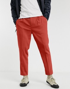 Зауженные брюки ASOS DESIGN-Светло-коричневый