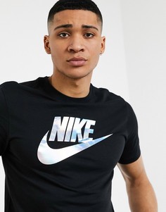 Черная сумка с голографическим логотипом Nike-Черный