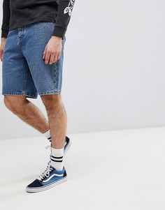 Синие джинсовые шорты ASOS DESIGN-Синий
