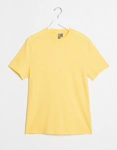 Желтая футболка из органического хлопка ASOS DESIGN-Желтый