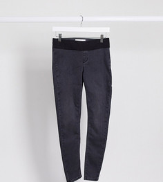 Черные джинсы с посадкой под животом Topshop Maternity-Черный