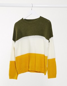 Джемпер в стиле колор блок Vila-Мульти