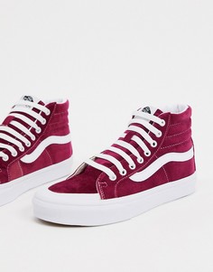 Свекольно-белые кеды Vans SK8-Hi Reissue 138-Красный