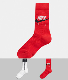 Набор из 2 пар носков (белые/красные) Nike Air-Белый