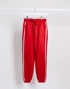 Красные oversized-джоггеры с полосками The Couture Club-Красный