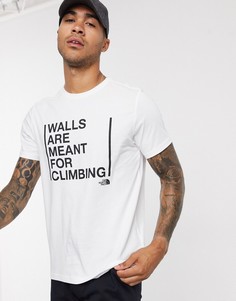 Белая футболка The North Face Walls Climb-Белый