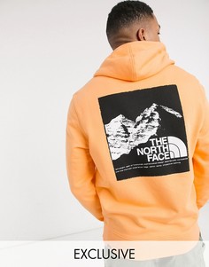 Худи оранжевого цвета с принтом The North Face эксклюзивно для ASOS-Оранжевый