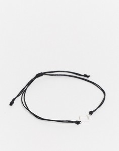 Браслет на ногу с серебристой подвеской ASOS DESIGN-Мульти
