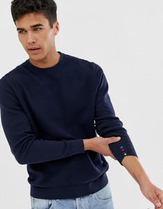 Темно-синий джемпер с круглым вырезом PS Paul Smith