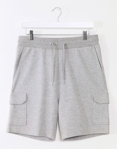 Серые трикотажные шорты карго Celio-Серый