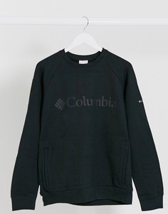 Columbia Lodg M Crew Neck long sleeve sweatshirt in black-Черный