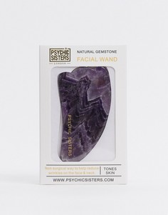 Массажер для лица из аметиста Psychic Sisters gua sha-Фиолетовый